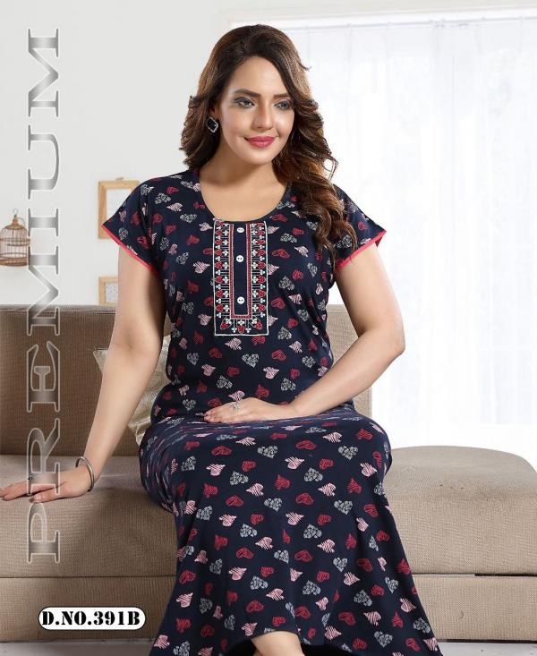 Gown vol 391 Cotton exclusive Designer Nighty Collection